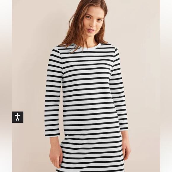 NEW Boden Striped Jersey Shirt Dress size 6L - Picture 3 of 13